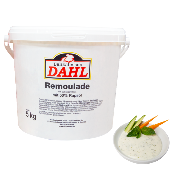 Delikatessen Dahl Remoulade mit 50 % Rapsöl, mit Zucker und Süßungsmittel
