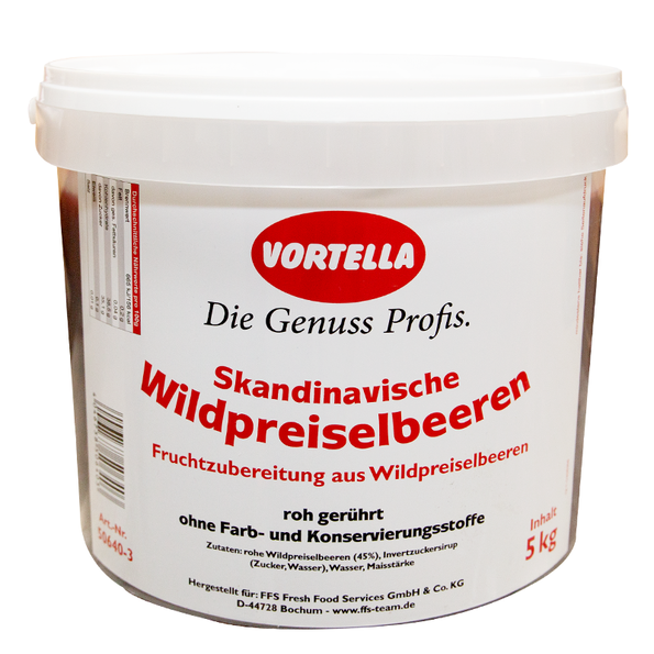 Skandinavische Wildpreiselbeeren