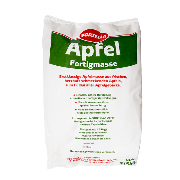 Apfel Fertigmasse