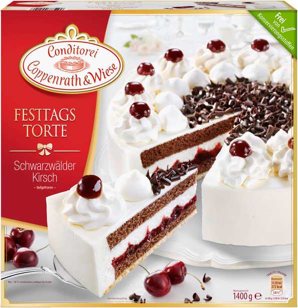 Schwarwälder Kirsch Torte, fertig gebacken
