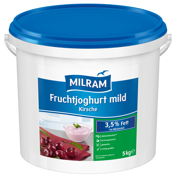 Joghurt mild mit 6 % Kirschen 3,5 % Fett im Milchanteil