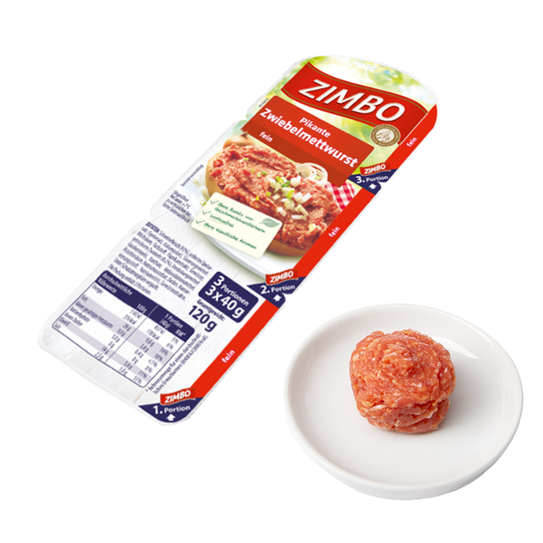 Pikante Zwiebelmettwurst, fein
