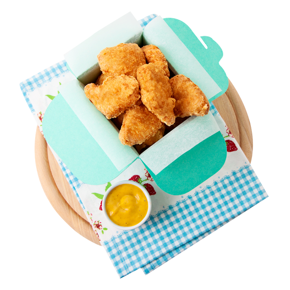 Hähnchen Form-Nuggets im Backteig gegart, vorgebraten