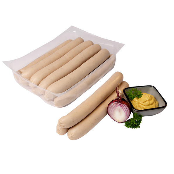 Geflügelbratwurst, gebrüht