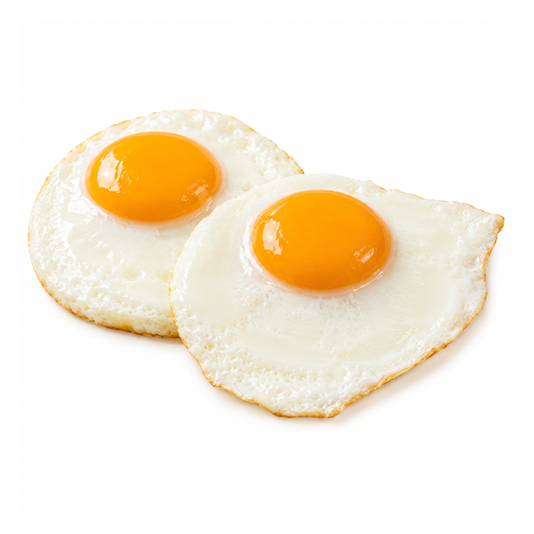 Spiegelei mit ganzem Dotter, Bodenhaltung, Halal