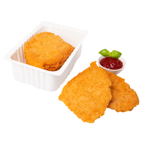 FFS Schweinelachsschnitzel, paniert und gebraten