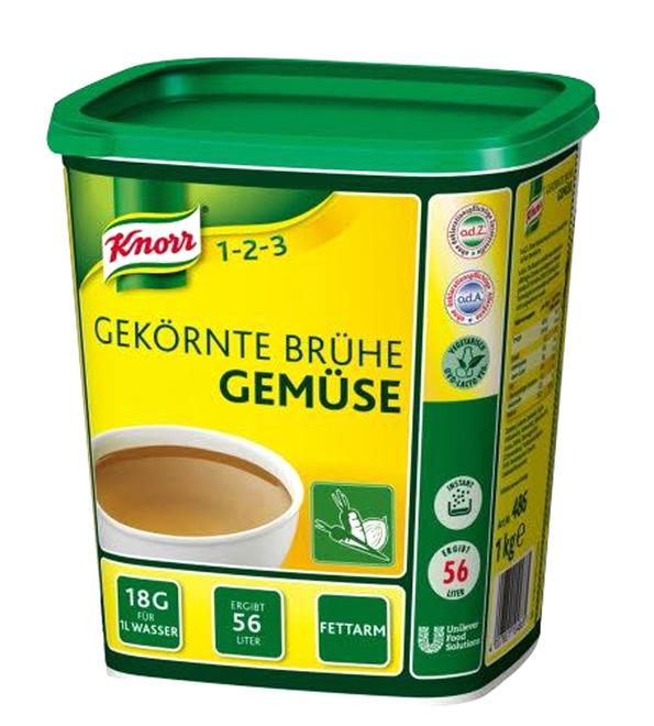 Gekörnte Brühe Gemüse