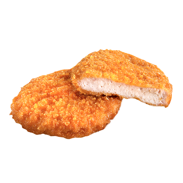 Jägerschnitte, knusprig panierte Jagdwurstscheibe