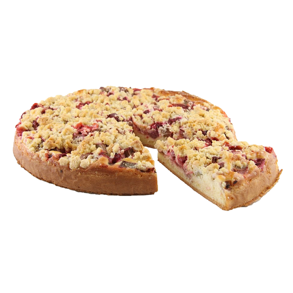 Landkuchen Erdbeer Rhabarber, fertig gebacken