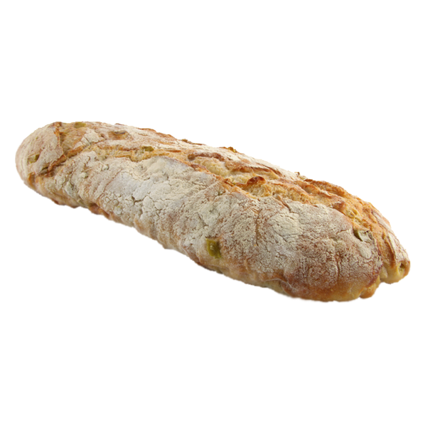 Peperonibrot rustikal, halbgebacken