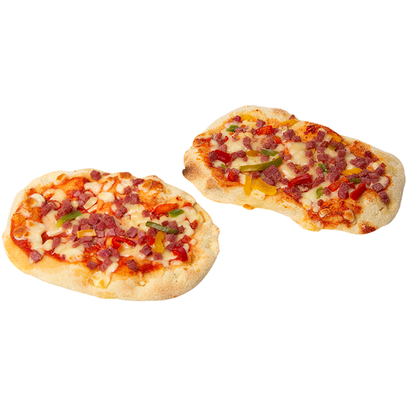 Midi Pinsa Salami Paprika, vorgebacken
