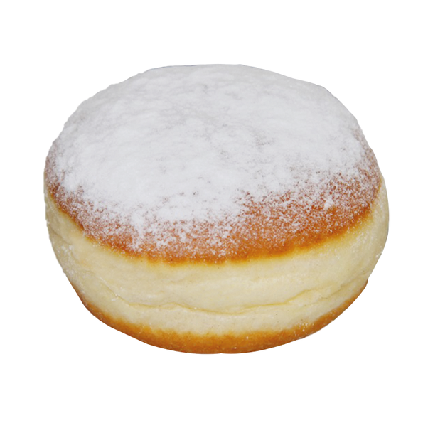 Berliner Mehrfrucht gepudert, fertig gebacken