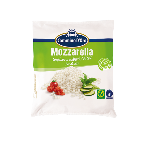 Mozzarella, gewürfelt 45 % Fett i.Tr.