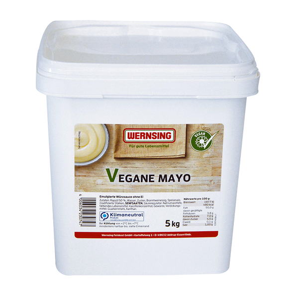 Vegane Mayo 50% Emulgierte Würzsauce ohne Ei