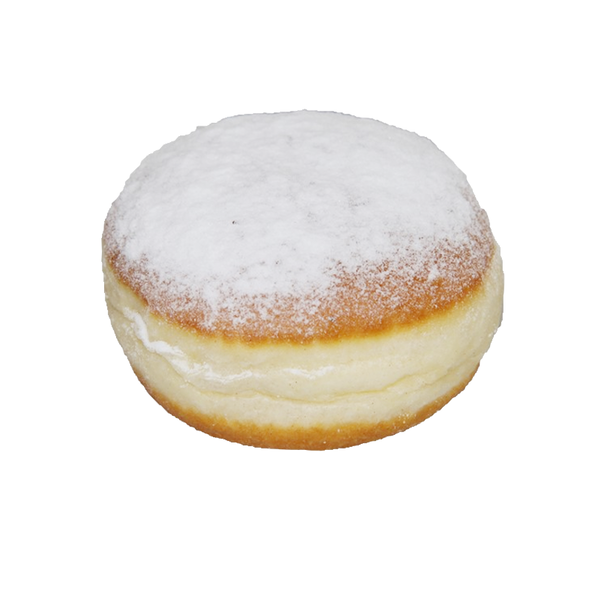 Berliner Pflaume gepudert, fertig gebacken