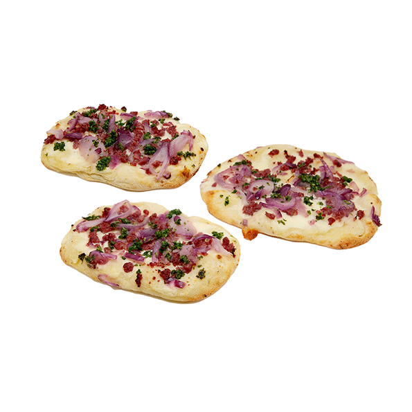 Mini Pinsa Elsässer Art, vorgebacken