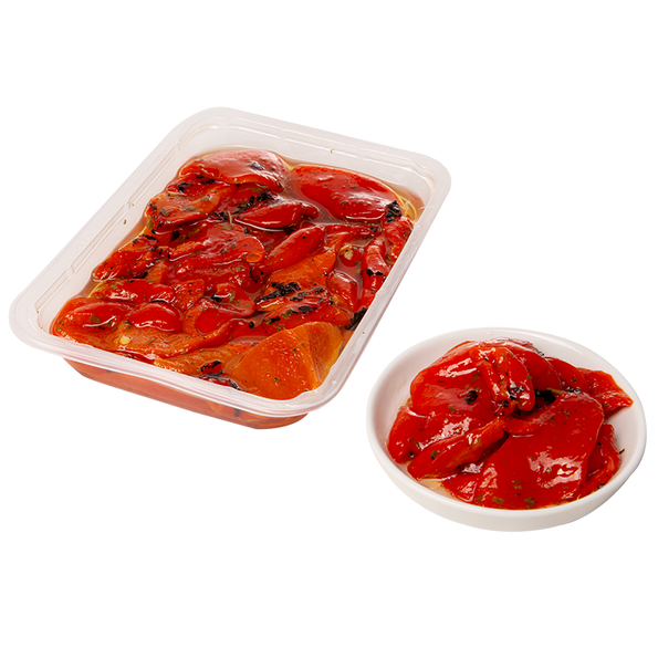 Grillgemüse rote Paprika, mariniert