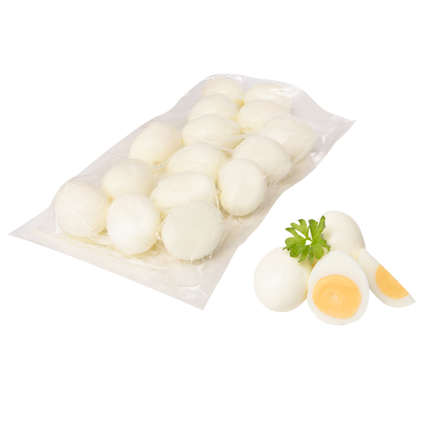 Eier, gekocht und geschält