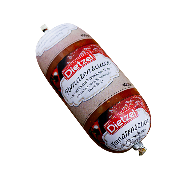 Tomatensauce, mit Zuckern und Süßungsmitteln