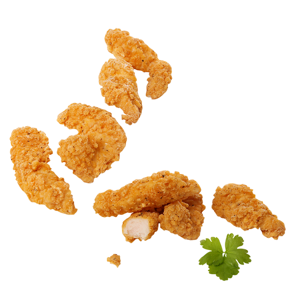 Homestyle Chik'n® Fingers Buttermilk, Hähnchenbrustfilet in Buttermilchpanade, mit 8 % Flüssigwürzung, gegart, Halal