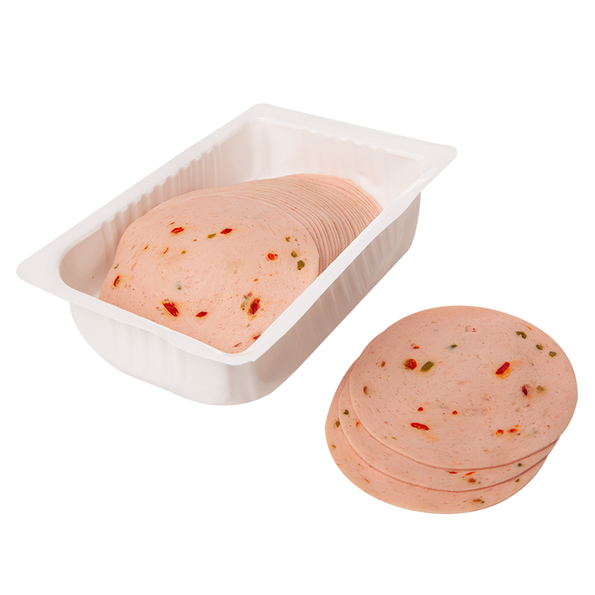 Geflügel Lyoner mit Paprika, Halal