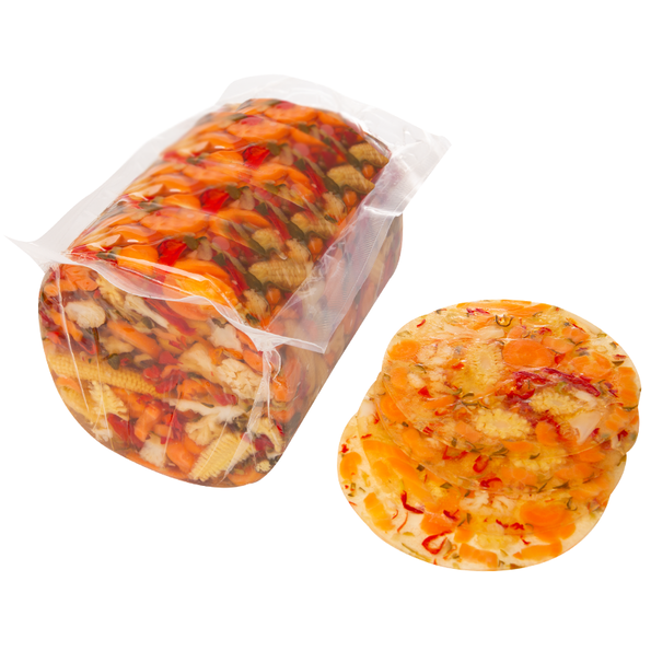 Edelgemüse in Aspik mit Rindergelatine