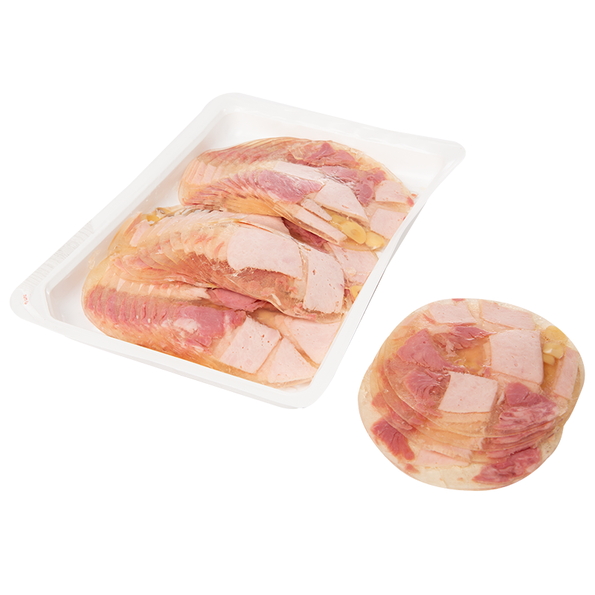 Putenfleisch in Aspik mit Rindergelatine