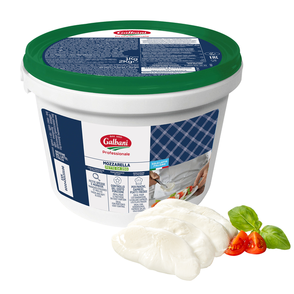 Galbani Mozzarella Scheiben Pasta Filata, 42 % Fett i.Tr.