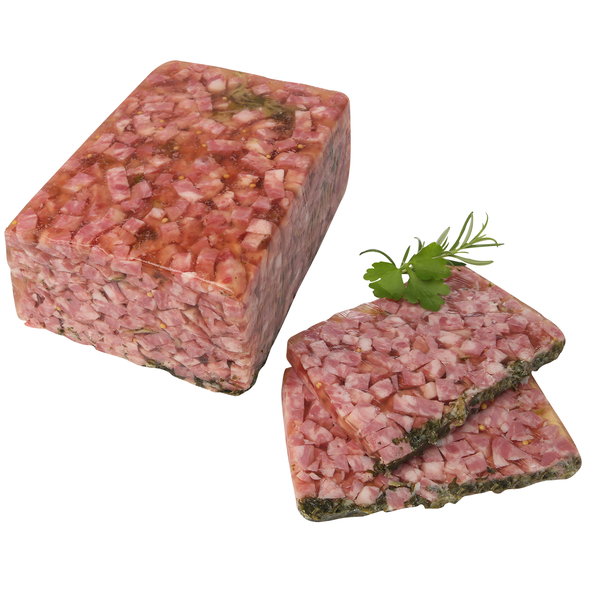 Delikatess Schweinskopfsülze mit Petersilie