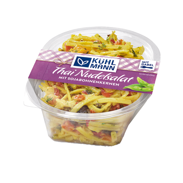 Thai Nudelsalat mit Sojabohnenkernen