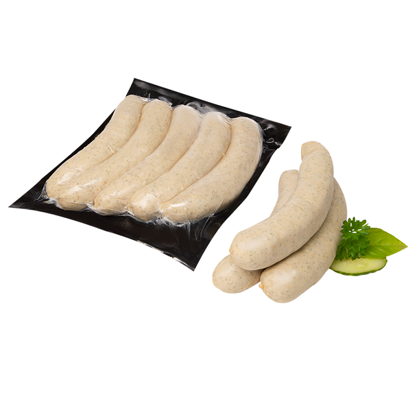 Grillbratwurst, gebrüht
