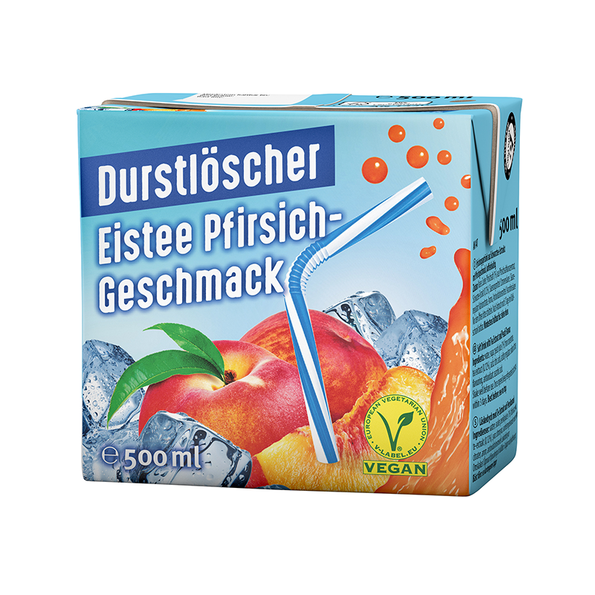 Durstlöscher Eistee Pfirsich-Geschmack