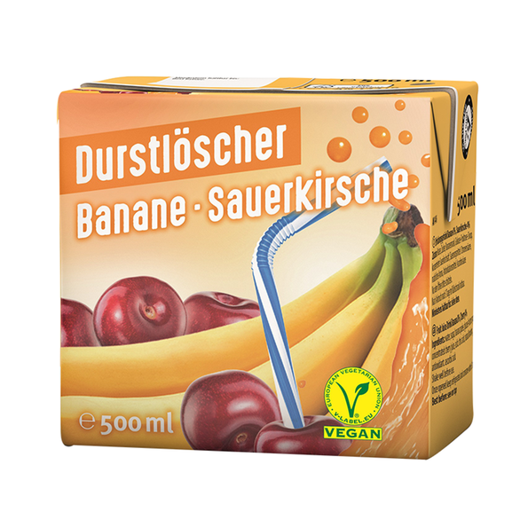 Durstlöscher Banane-Sauerkirsche