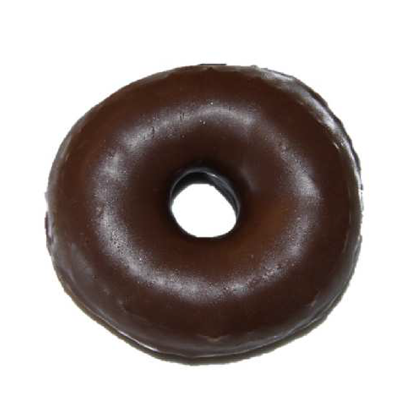 Dunkler Dot, Donut, fertig gebacken