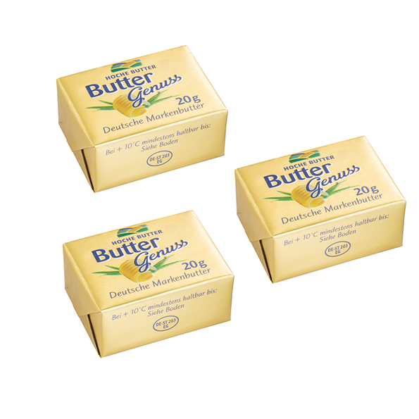 Deutsche Markenbutter, Portionen, mildgesäuert