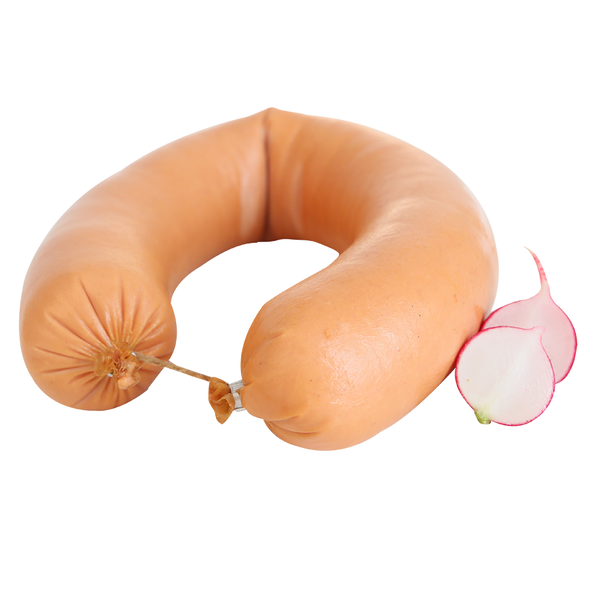 Leckerbissen Schinkenfleischwurst, gebrüht und geräuchert
