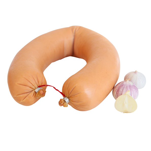 Leckerbissen Schinkenfleischwurst mit Knoblauch