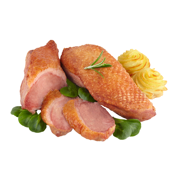 Entenbrustfilet mit Haut, ohne Knochen, gebraten