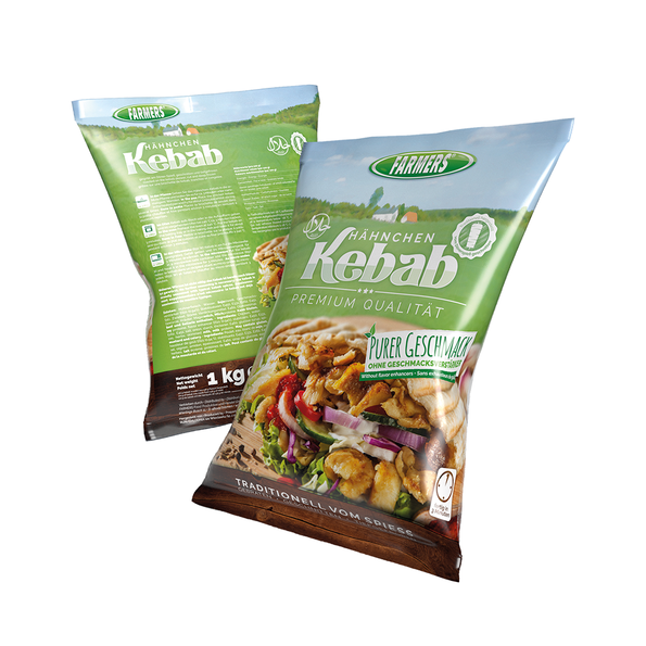 Hähnchen-Kebab, gebraten, Halal