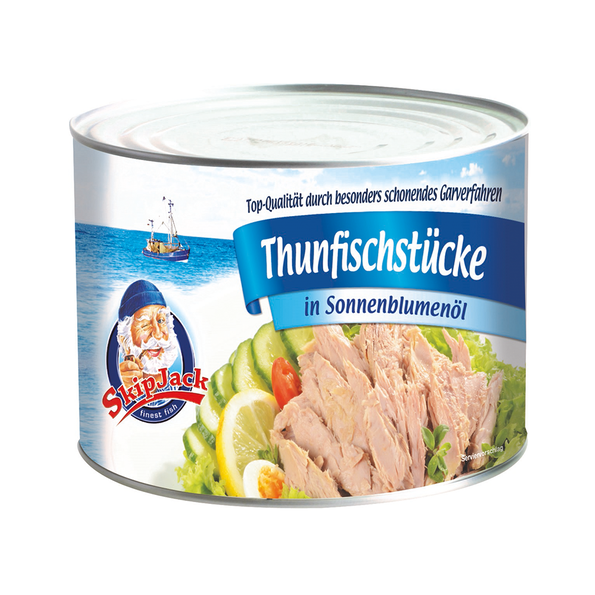 Thunfisch Stücke in Sonnenblumenöl
