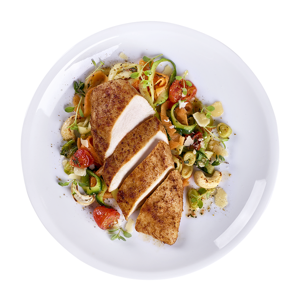 Hähnchenbrustfilet, roh, flüssig gewürzt, Halal