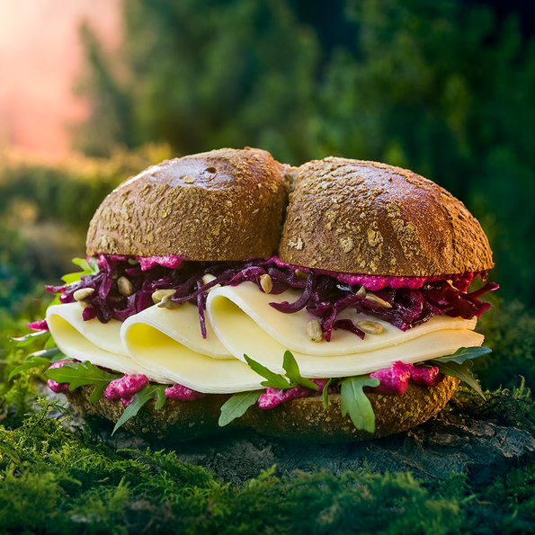 Apfel Rotkraut Salat pur