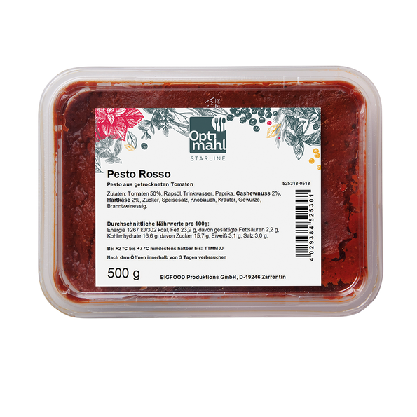 Pesto Rosso aus getrockneten Tomaten