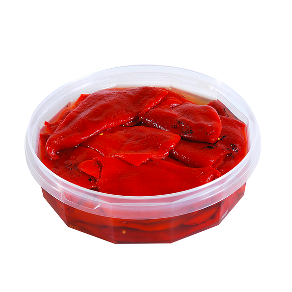 Florini, rote gegrillte Paprikafilets ohne Haut