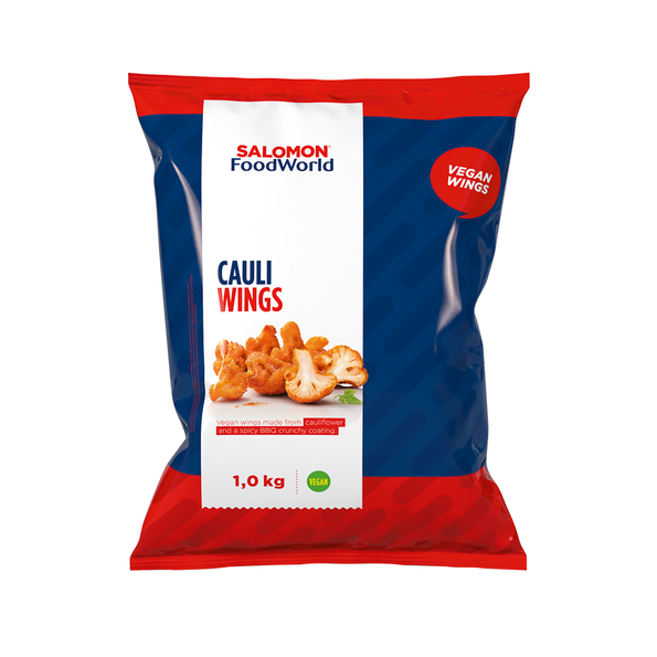 Cauli Wings Blanchierte Blumenkohlstücke mit einer knusprigen BBQ-Panade, vorgebacken