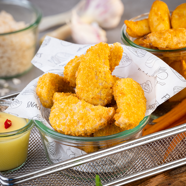 Crispy Nuggets "Chicken Style" vegan, vorfrittiert