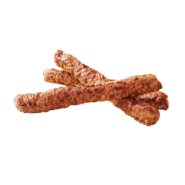 Lange Ritter, Schinkenfleisch nach Art einer Frikadelle, mit Rindfleisch, frittiert