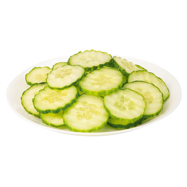 Gurkenscheiben, Wellenschnitt