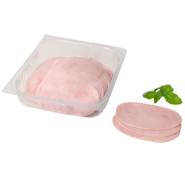 FFS Hinterkochschinken, oval, im eigenen Saft gegart, aus Oberschalen zusammengefügt, gepökelt