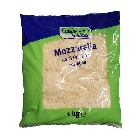 Mozzarella gerieben 40 % Fett i.Tr.